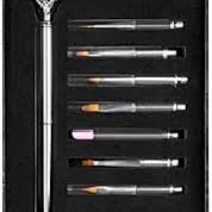 Nail Art Pen Brush Set (10 pieces) silver