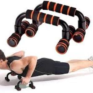 Push Up Bar Stand For Gym & Home Exercise (orange) 1 Piece.