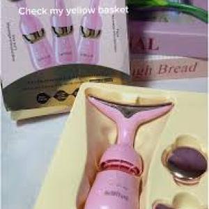 Premium 5-in-1 Facial & Neck Rejuvenation Wand– Anti-Aging Skin Tightening Tool (Pink)