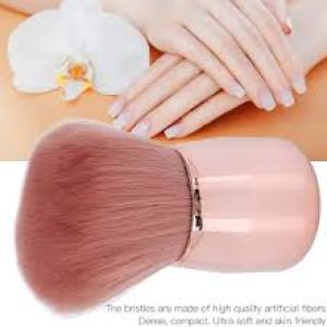 Nail Art Dust Brush Gold, Nail Duster Brush for Nail Art, Multipurpose Makeup Tool, Selon, Home Use( 1 Pcs).
