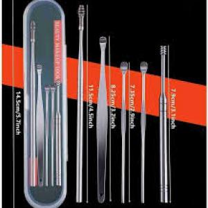 Ear Wax Removal Tool Set 6-in-1 Earwax Removal Kit (Pack of 1).