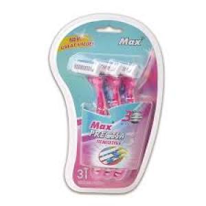 3 Max Precisa Body Disposable Safety Razor Triple Blade For Women