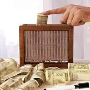 Wooden Money Piggy Bank with Savings Chart 100,000 Rupees ( 1 Piece).
