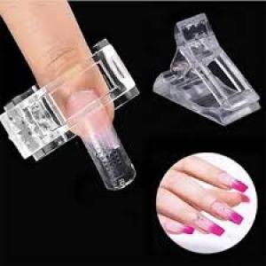 Clips for Poly gel, Nail Extension Gel Quick Building Nail Tips Clip (pack of 10).