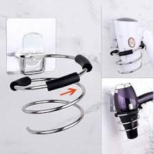 Hair Dryer Holder Rack Blower Organizer Shelf Stainless Steel Stand Storage 1 Pcs