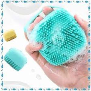 Body Scrubber with Soap Dispenser for Shower, 1 Pack Silicone Kids, Women.