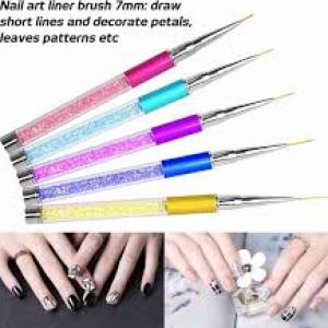 PREMIUM 5pcs Nail Art Liner Brushes, Nails Gel Polish Painting Nail Art Design Brush Pen Set(Multicolour).