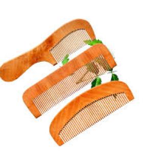 Pack of 3 Pieces Handmade Wooden Comb (Lakdi ka Kangha) Wide Tooth Comb For Women & Men Hair Growth.