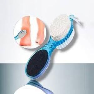 4 In 1 Foot Pedicure Brush Foot File (Multicolor)