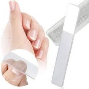 Glass Nail File Transparent Sanding Polishing Grinding Nails Filing Manicure Tool(Pack of 3).