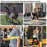 Loop Bands for Fitness, Yoga, Pilates, Legs, Waist, Shoulders, HIPS and Strength Training - Set of 5