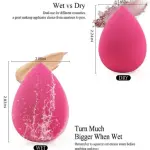Makeup Sponge Cosmetic Puff Smooth (Pack of 1 ).Multicolour
