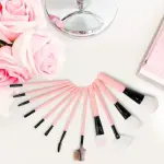 Pink Blush Theory Makeup Brushes Set OF 12  (Pack of 1)