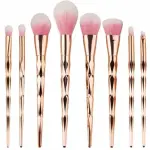 Makeup Diamond Cut Handle Brush with Fish Tail Foundation brush kit 11 Pieces