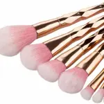 Makeup Diamond Cut Handle Brush with Fish Tail Foundation brush kit 11 Pieces