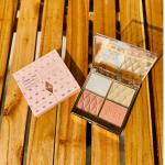 4 in 1 Highlighter Palette Contour Blush Powder 4 Colors Glitter Brighten Makeup Highlighter  1 Pcs