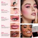 Black Cream Blush, Color Changing Blush For Cheeks & Lips Balm 1 Pcs