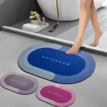Mat for Bathroom Quick Dry Rubber Backed Anti-Slip / Non Slip Floor rectangular Mat for Home(Pack of 1).
