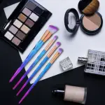 Professional Handle Makeup Brush Set with Big Fish Tail for Foundation Eyeshadow Lips - 12