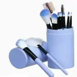 Glow Makeup Brush Set with Blue Storage Box (Pack of 12) 1 Pcs