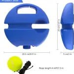 Trainer Rebound Ball Solo Tennis Training Equipment Cricket Training Ball Tennis Kit(1 Piece).