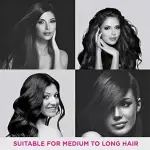 Hair Curling Roller Round Comb Brush paçk of 2
