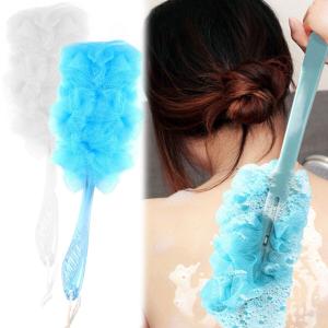 Loofah Back Scrubber for Shower, Long Handle Bath Sponge Shower Brush 2 Pcs