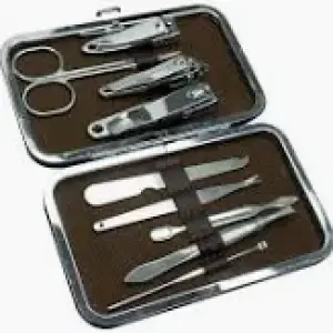 16 in 1 Manicure Pedicure Nail Tools With Leather Case Color May Vary
