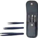 Professional Stainless Steel Tweezers for Eyebrows 3 Pcs