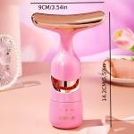 3-in-1 Facial & Neck. Electric Face Massager(Pink)