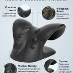 Neck Stretcher, Neck and Shoulder Relaxer (Pack of 1).Black