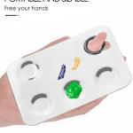 Stainless Steel Mixing Makeup Plate Tool. (Pack of 1)