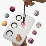 Stainless Steel Mixing Makeup Plate Tool. (Pack of 1)
