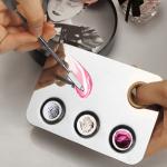Stainless Steel Mixing Makeup Plate Tool. (Pack of 1)