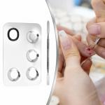Stainless Steel Mixing Makeup Plate Tool. (Pack of 1)