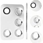 Stainless Steel Mixing Makeup Plate Tool. (Pack of 1)