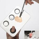 Stainless Steel Mixing Makeup Plate Tool. (Pack of 1)