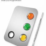 Stainless Steel Mixing Makeup Plate Tool. (Pack of 1)
