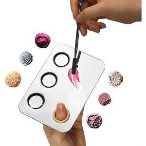 Stainless Steel Mixing Makeup Plate Tool. (Pack of 1)