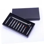 Nail Art Pen Brush Set (10 pieces) silver