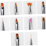 Nail Art Pen Brush Set (10 pieces) silver