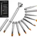 Nail Art Pen Brush Set (10 pieces)silver
