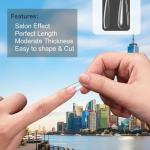 100pcs Transparent Nails and 2 pcs fake nails glue .