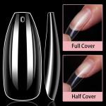 100pcs Transparent Nails and 2 pcs fake nails glue .