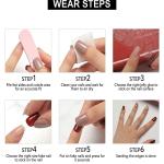 100pcs Transparent Nails and 2 pcs fake nails glue .