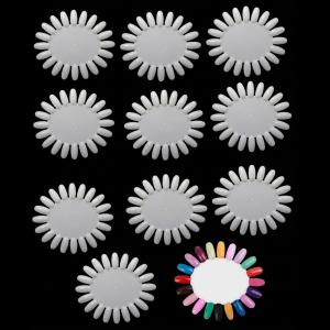 10 Palettes 20 Nail Tips Display Board for Nail Art Design Pattern Practice