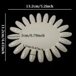 10 Palettes Display Board for Nail Art Design Pattern Practice and Swatch Nail Polish Color(White).