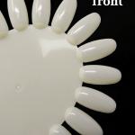 10 Palettes Display Board for Nail Art Design Pattern Practice and Swatch Nail Polish Color(White).
