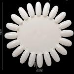 10 Palettes Display Board for Nail Art Design Pattern Practice and Swatch Nail Polish Color(White).