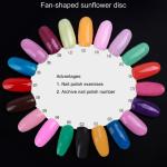 10 Palettes Display Board for Nail Art Design Pattern Practice and Swatch Nail Polish Color(White).